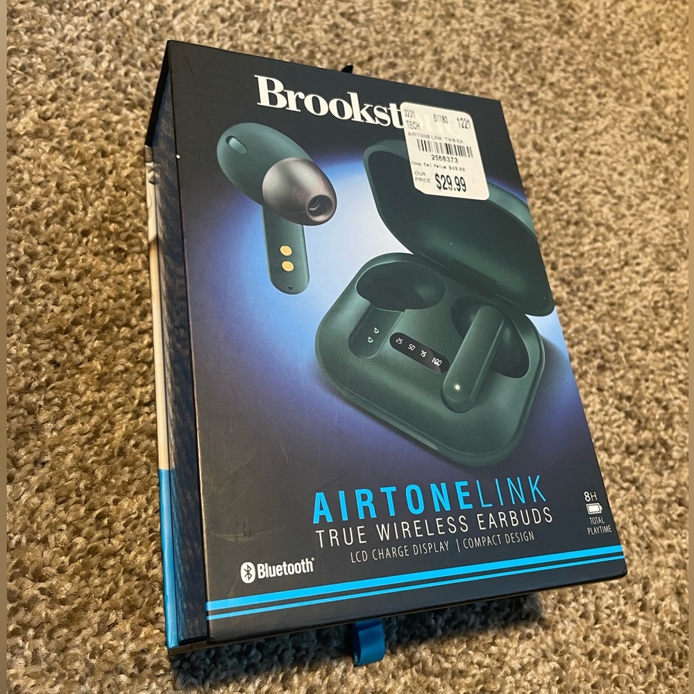 Brookstone Airtone Link True Wireless Earbuds 😏